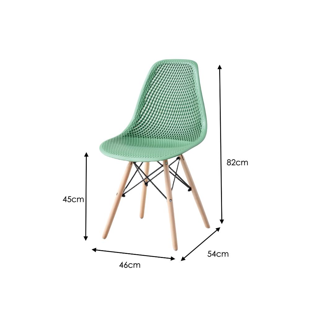 TuHome Marcus Modern Dining Chair, Mid-Century Ergonomic Acc - Olive