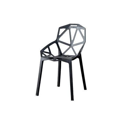 TuHome Roxy Modern Dining Chair, Sophisticated High-Back Uph - Black