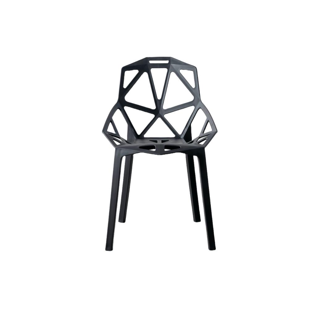 TuHome Roxy Modern Dining Chair, Sophisticated High-Back Uph - Black