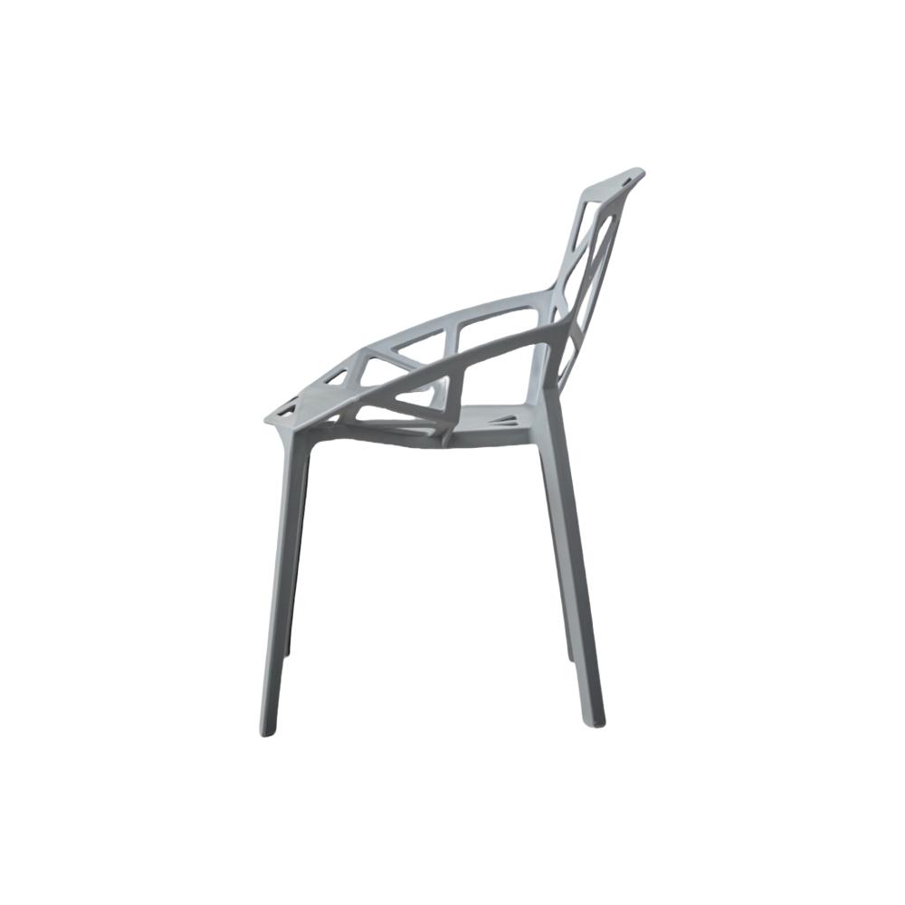 TuHome Roxy Modern Dining Chair, Sophisticated High-Back Uph - Dark Grey