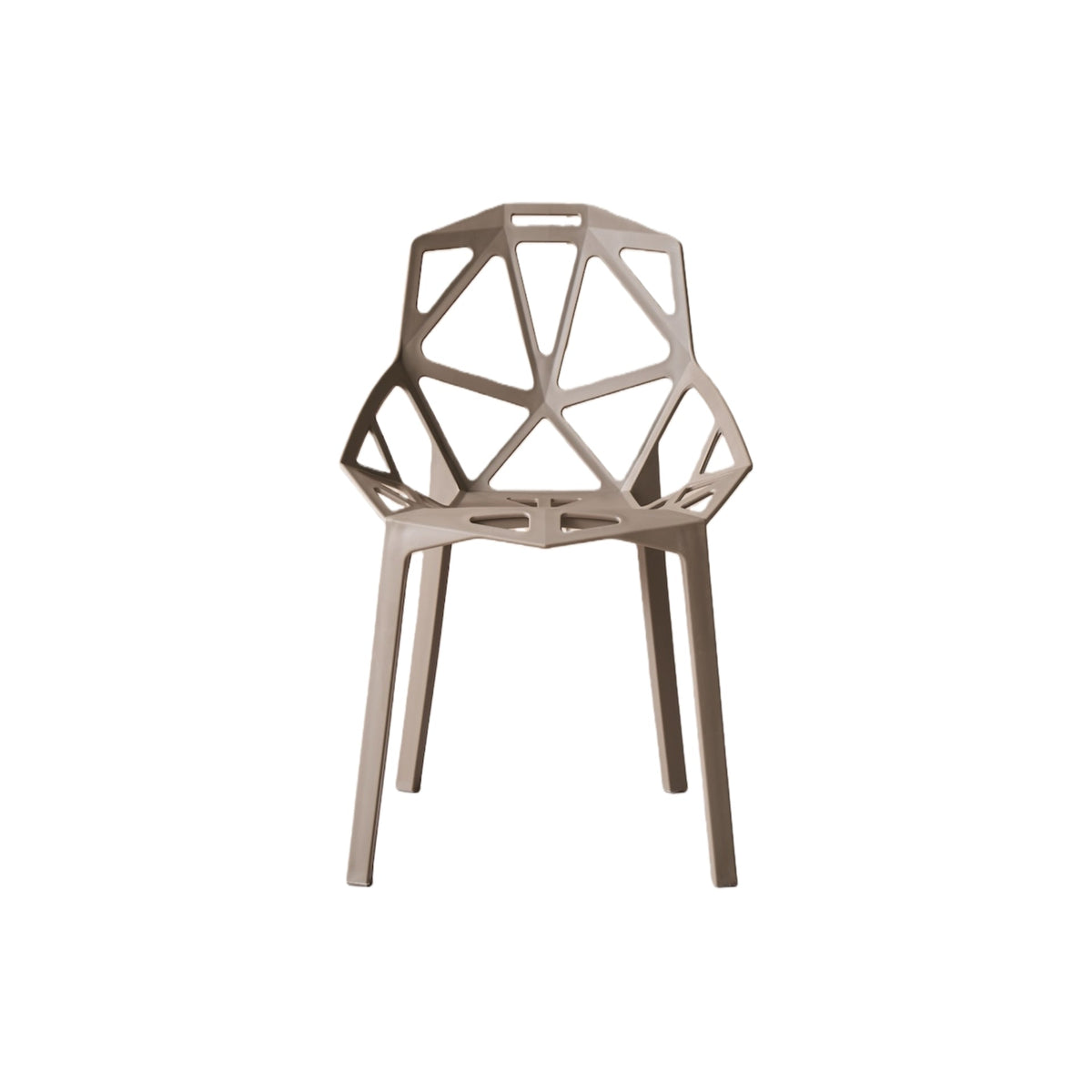 TuHome Roxy Modern Dining Chair, Sophisticated High-Back Uph - Taupe