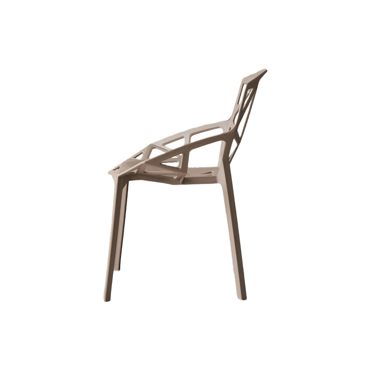 TuHome Roxy Modern Dining Chair, Sophisticated High-Back Uph - Taupe