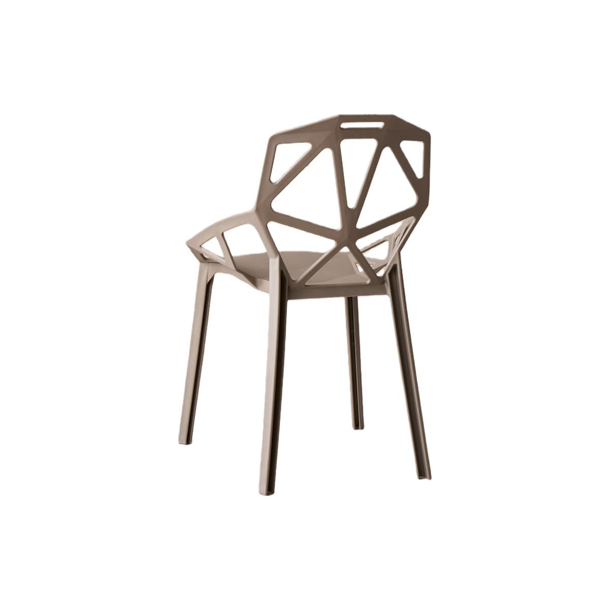 TuHome Roxy Modern Dining Chair, Sophisticated High-Back Uph - Taupe
