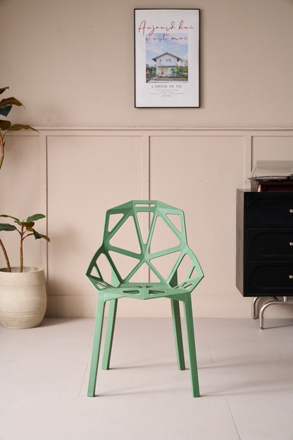 TuHome Roxy Modern Dining Chair, Sophisticated High-Back Uph - Green