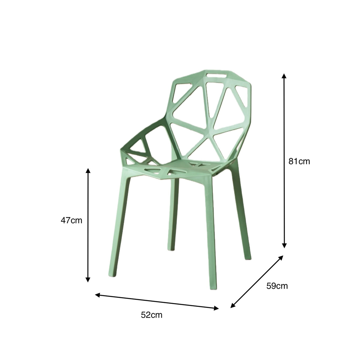 TuHome Roxy Modern Dining Chair, Sophisticated High-Back Uph - Green