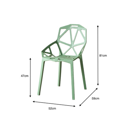 TuHome Roxy Modern Dining Chair, Sophisticated High-Back Uph - Green