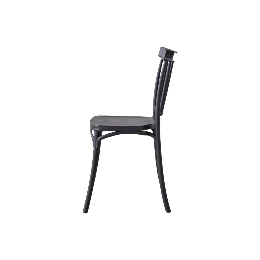 TuHome Claus Modern Dining Chair, Sophisticated High-Back Up - Black