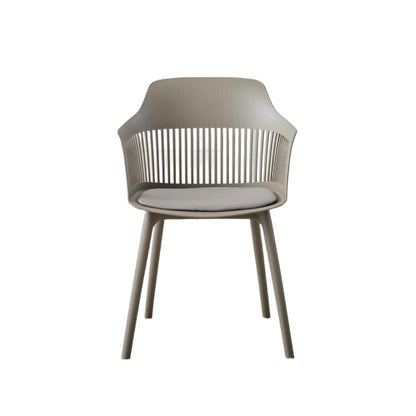 TuHome Cojin Modern Dining Chair, Sophisticated High-Back Up - Taupe