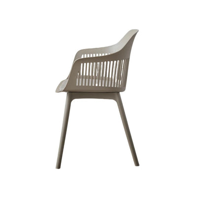 TuHome Cojin Modern Dining Chair, Sophisticated High-Back Up - Taupe