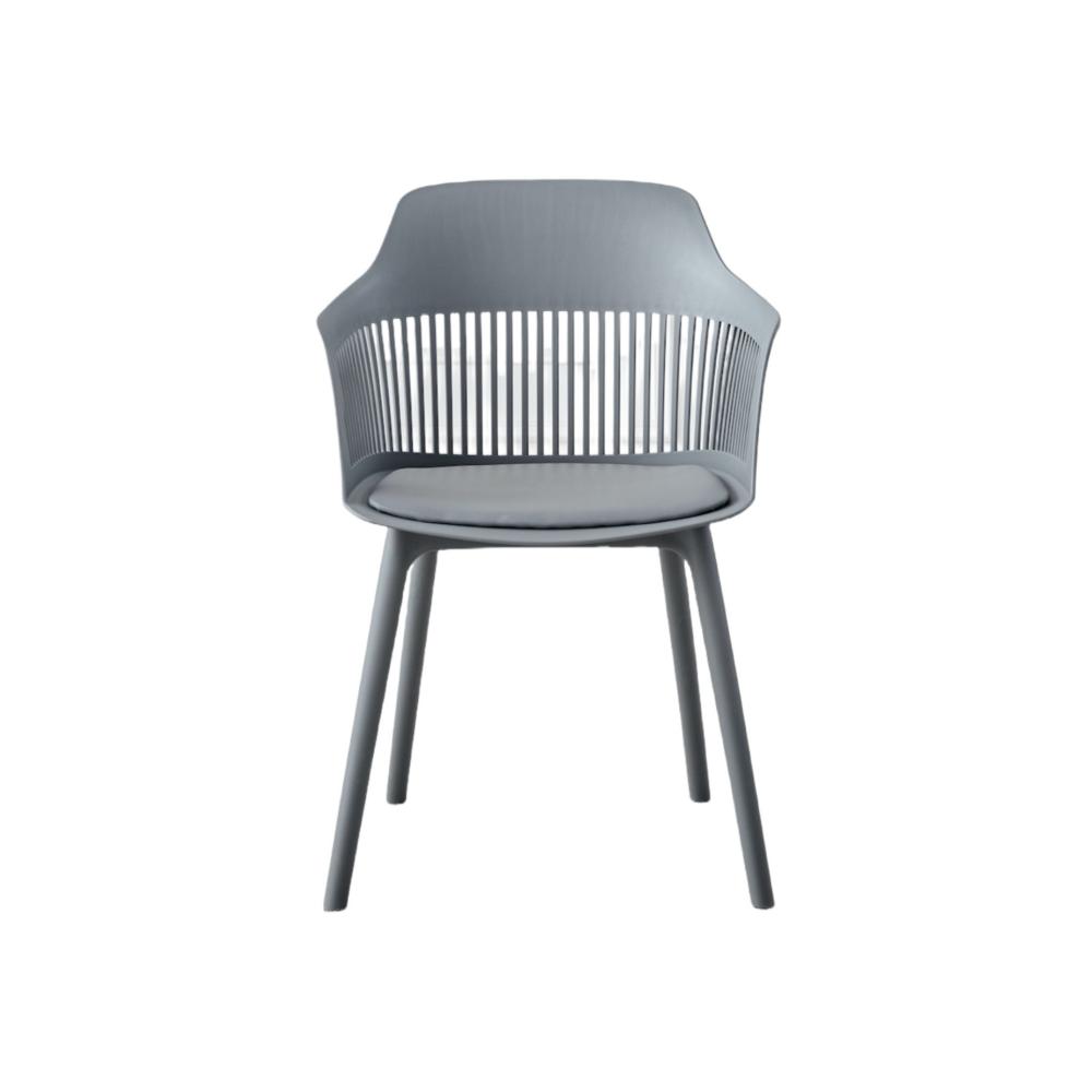 TuHome Cojin Modern Dining Chair, Sophisticated High-Back Up - Dark Grey