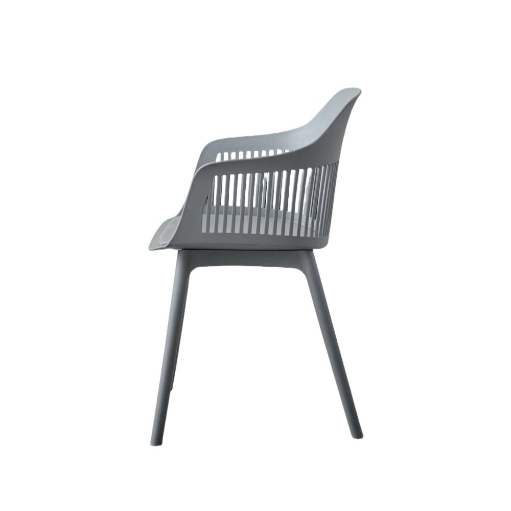 TuHome Cojin Modern Dining Chair, Sophisticated High-Back Up - Dark Grey