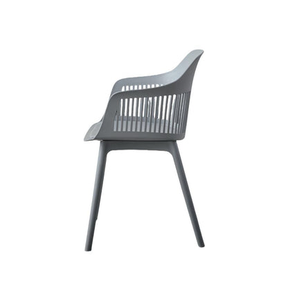 TuHome Cojin Modern Dining Chair, Sophisticated High-Back Up - Dark Grey