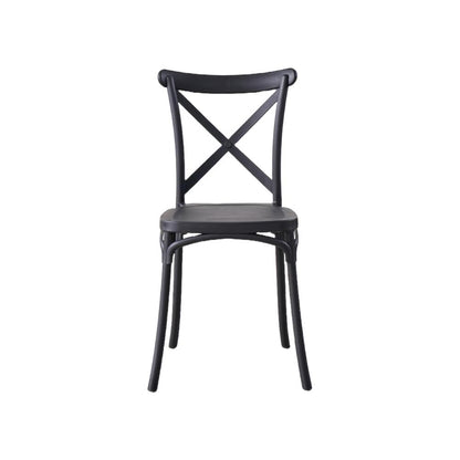 TuHome Betany Modern Dining Chair, Sophisticated High-Back U - Black