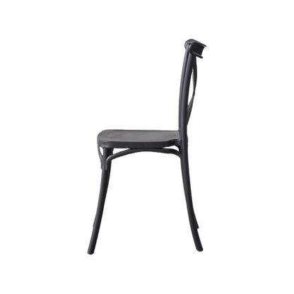TuHome Betany Modern Dining Chair, Sophisticated High-Back U - Black