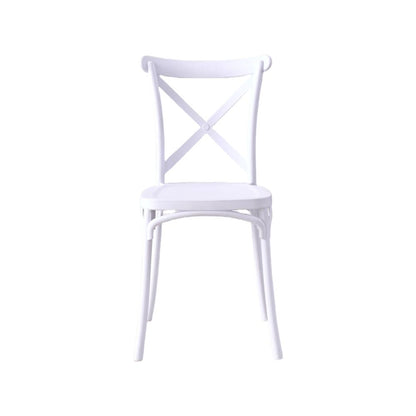 TuHome Betany Modern Dining Chair, Sophisticated High-Back U - White