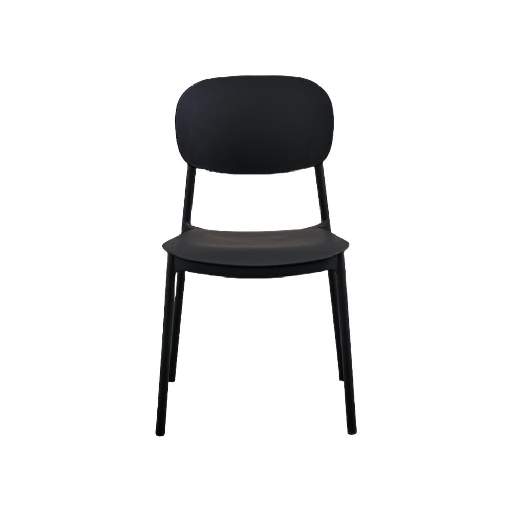 TuHome Milan Modern Dining Chair, Sophisticated High-Back Up - Black