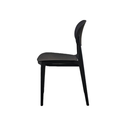 TuHome Milan Modern Dining Chair, Sophisticated High-Back Up - Black