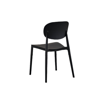 TuHome Milan Modern Dining Chair, Sophisticated High-Back Up - Black