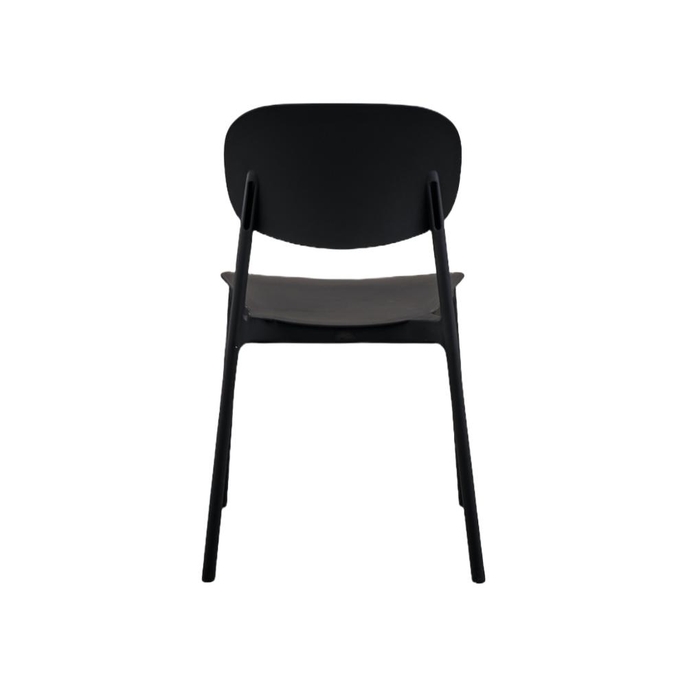 TuHome Milan Modern Dining Chair, Sophisticated High-Back Up - Black
