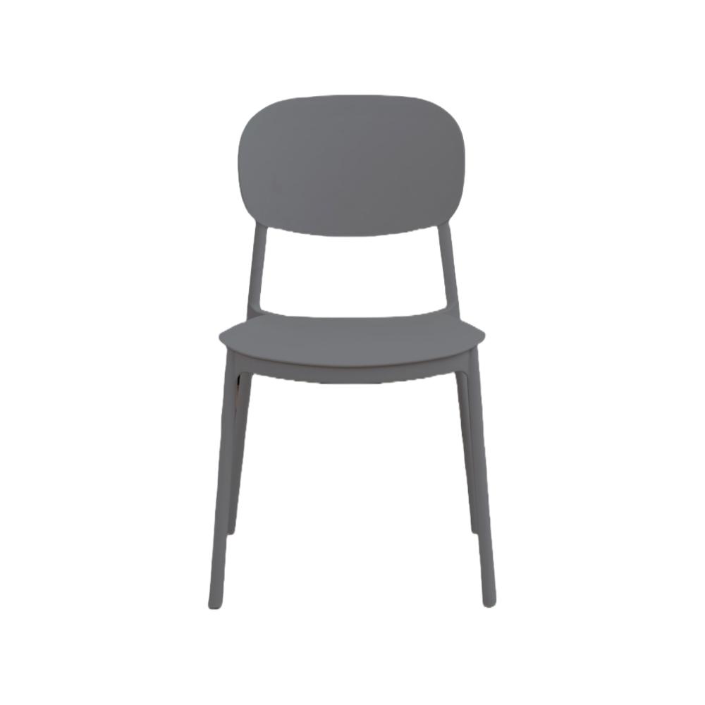 TuHome Milan Modern Dining Chair, Sophisticated High-Back Up - Dark Grey