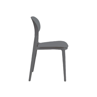 TuHome Milan Modern Dining Chair, Sophisticated High-Back Up - Dark Grey