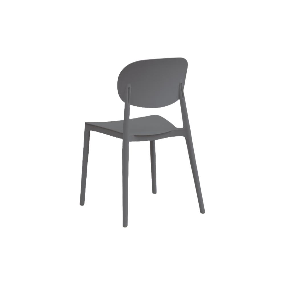 TuHome Milan Modern Dining Chair, Sophisticated High-Back Up - Dark Grey