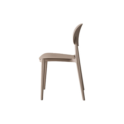 TuHome Milan Modern Dining Chair, Sophisticated High-Back Up - Grey/Taupe