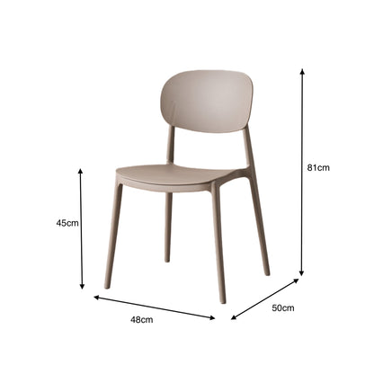 TuHome Milan Modern Dining Chair, Sophisticated High-Back Up - Grey/Taupe