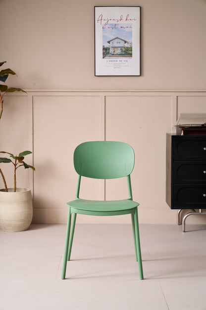 TuHome Milan Modern Dining Chair, Sophisticated High-Back Up - Olive