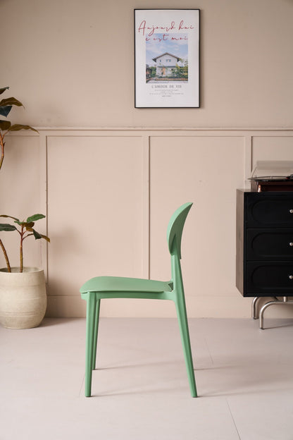 TuHome Milan Modern Dining Chair, Sophisticated High-Back Up - Olive