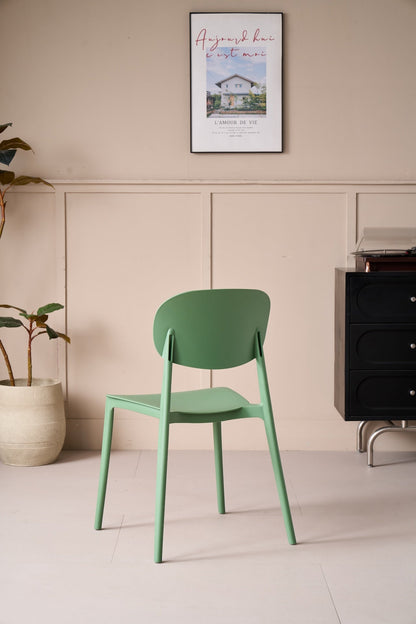 TuHome Milan Modern Dining Chair, Sophisticated High-Back Up - Olive