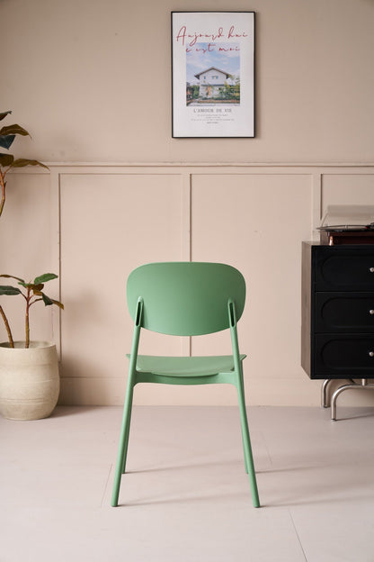 TuHome Milan Modern Dining Chair, Sophisticated High-Back Up - Olive