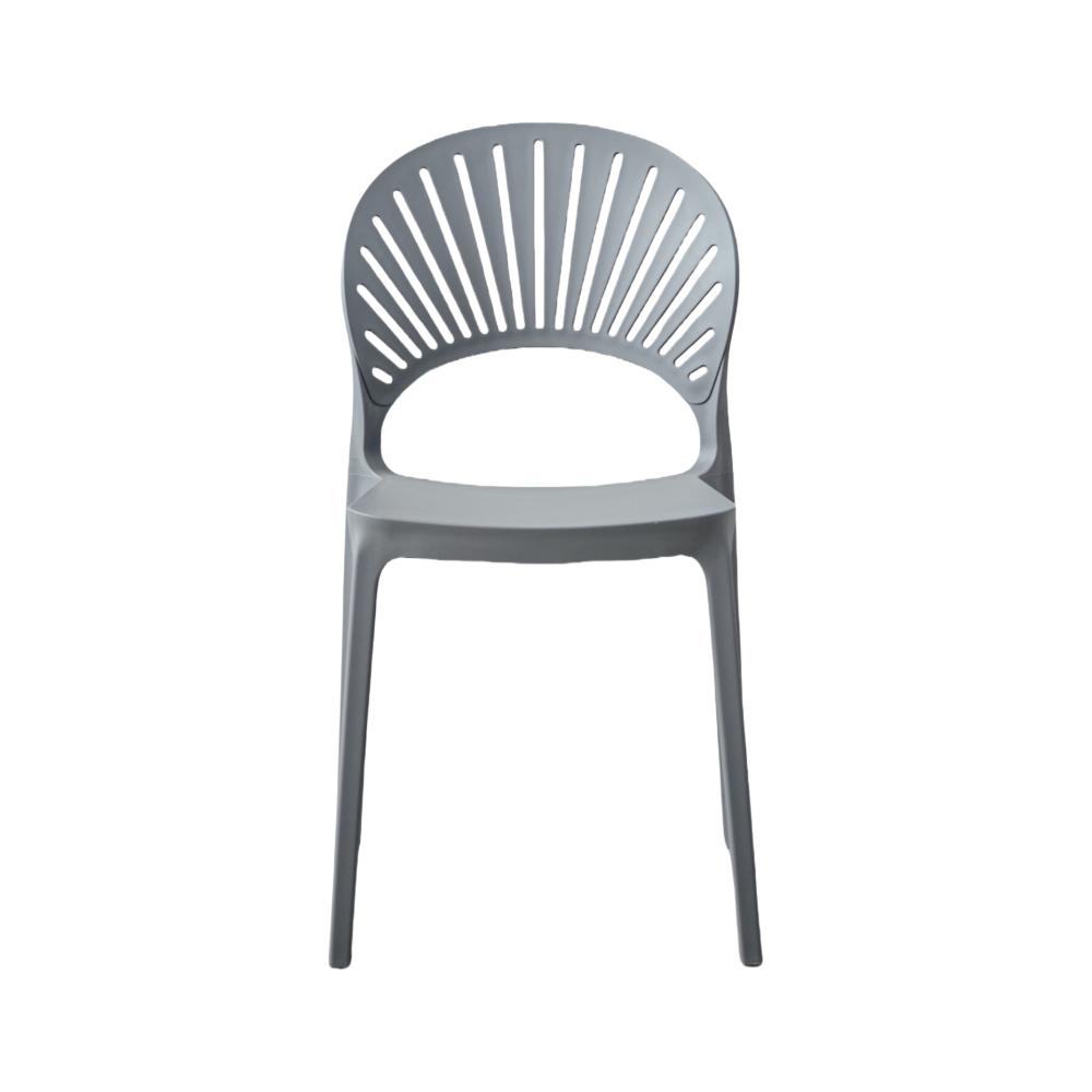 TuHome Paraiso Modern Dining Chair, Sophisticated High-Back  - Dark Grey