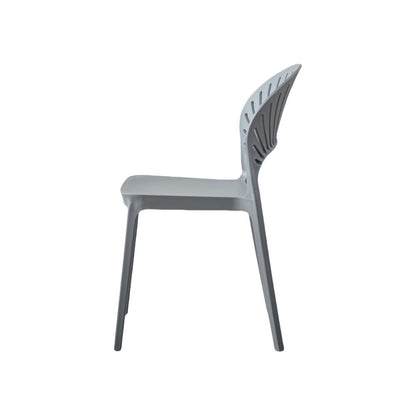 TuHome Paraiso Modern Dining Chair, Sophisticated High-Back  - Dark Grey