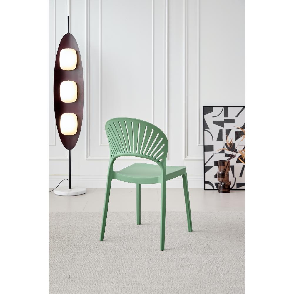 TuHome Paraiso Modern Dining Chair, Sophisticated High-Back  - Olive