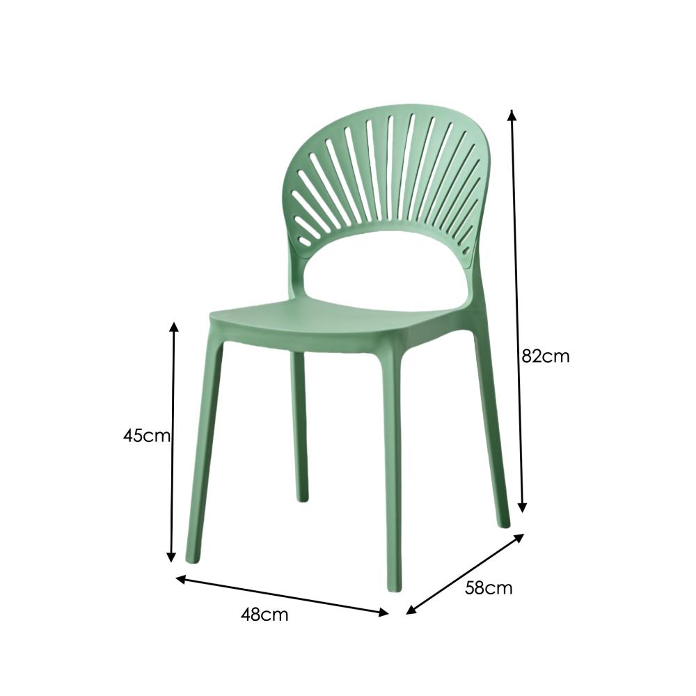 TuHome Paraiso Modern Dining Chair, Sophisticated High-Back  - Olive