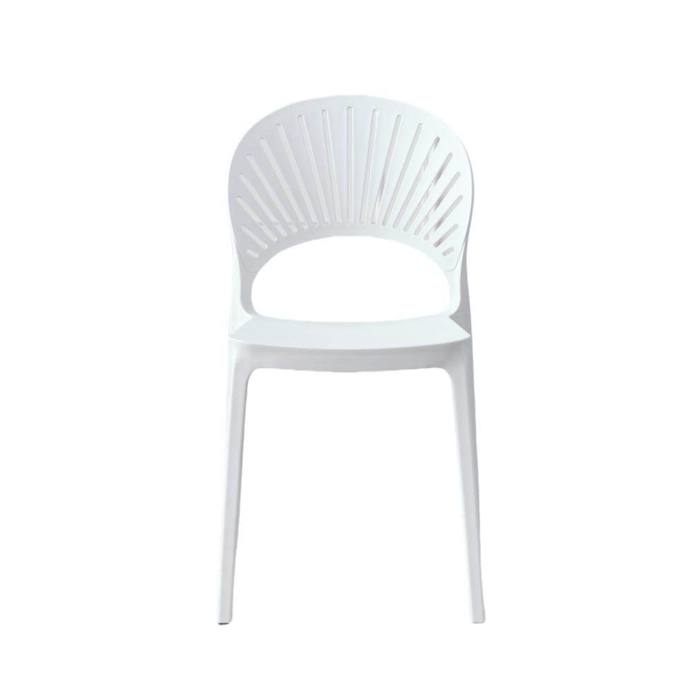 TuHome Paraiso Modern Dining Chair, Sophisticated High-Back  - White