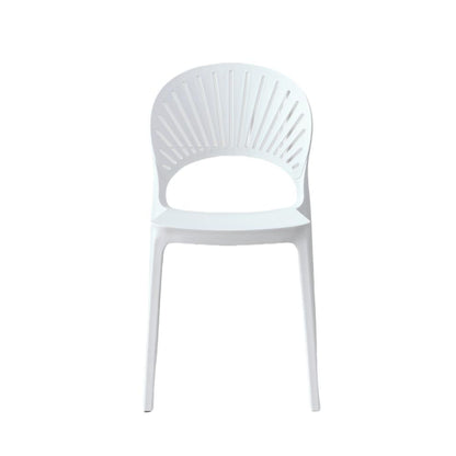 TuHome Paraiso Modern Dining Chair, Sophisticated High-Back  - White