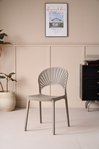 TuHome Paraiso Modern Dining Chair, Sophisticated High-Back  - Taupe