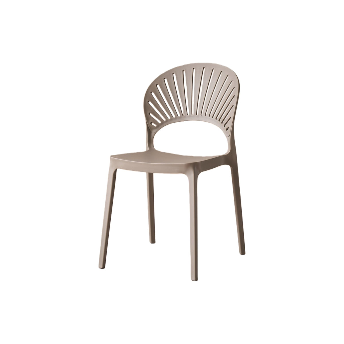 TuHome Paraiso Modern Dining Chair, Sophisticated High-Back  - Taupe