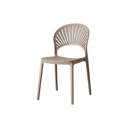 TuHome Paraiso Modern Dining Chair, Sophisticated High-Back  - Taupe