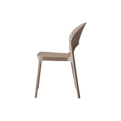 TuHome Paraiso Modern Dining Chair, Sophisticated High-Back  - Taupe