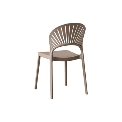 TuHome Paraiso Modern Dining Chair, Sophisticated High-Back  - Taupe
