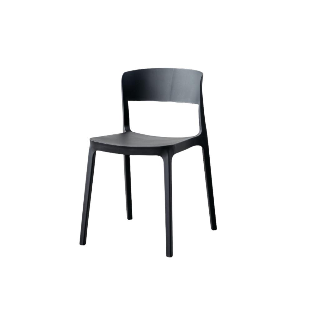 TuHome Monaco Modern Dining Chair, Sophisticated High-Back U - Black