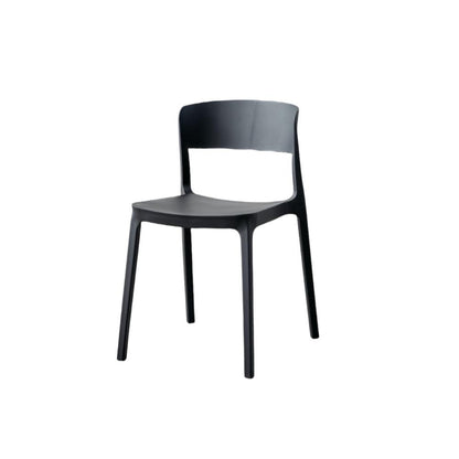TuHome Monaco Modern Dining Chair, Sophisticated High-Back U - Black