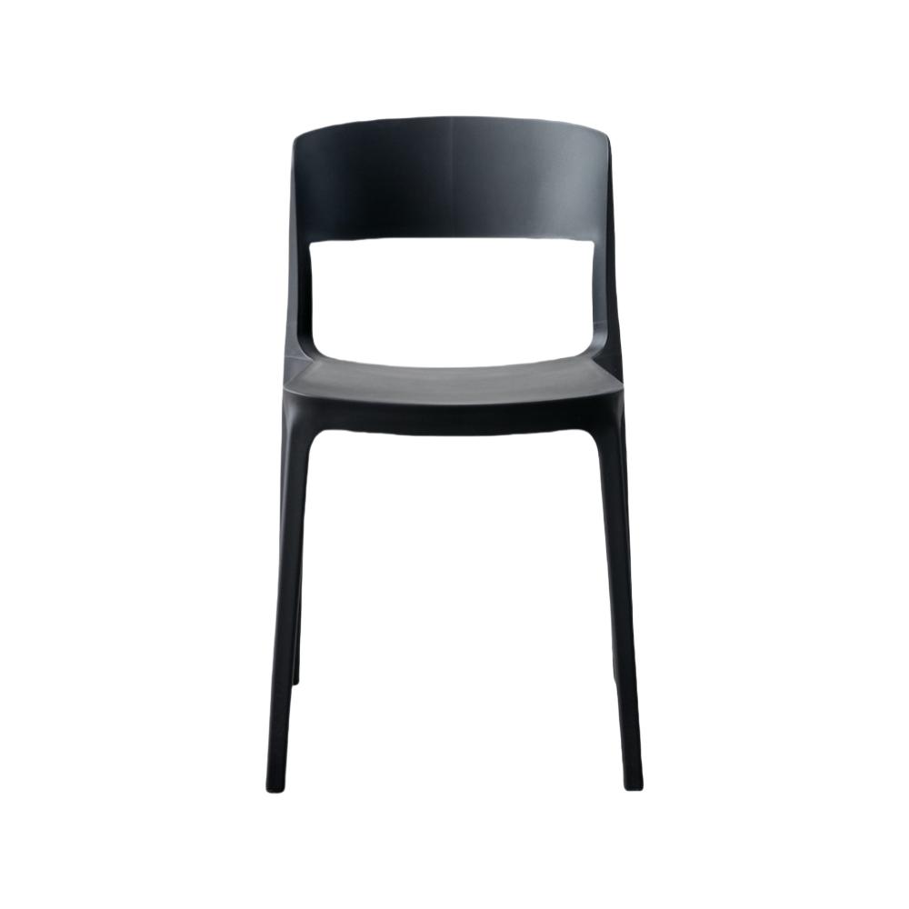 TuHome Monaco Modern Dining Chair, Sophisticated High-Back U - Black