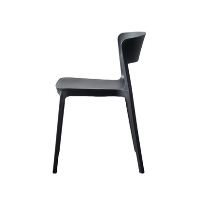 TuHome Monaco Modern Dining Chair, Sophisticated High-Back U - Black
