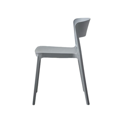 TuHome Monaco Modern Dining Chair, Sophisticated High-Back U - Dark Grey