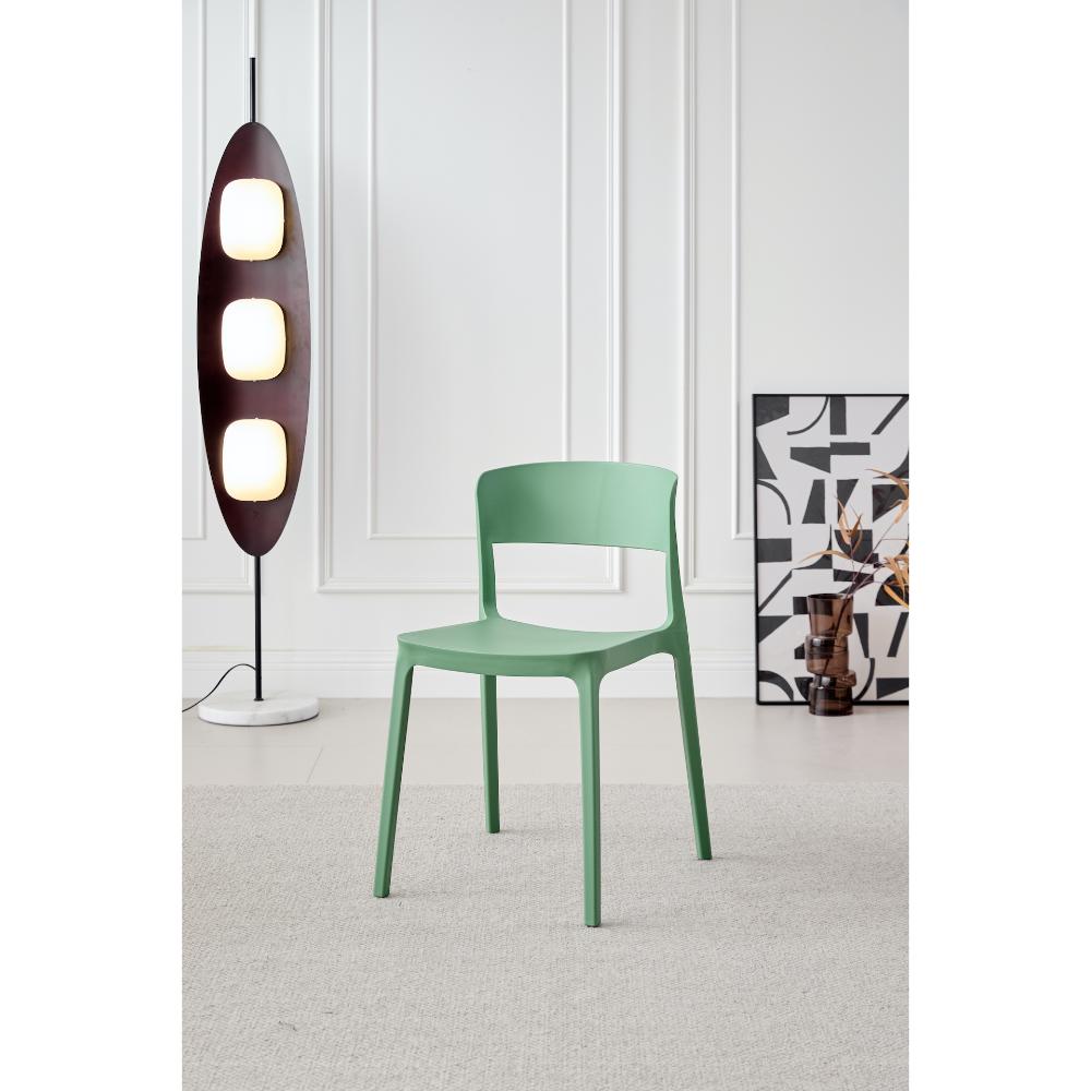 TuHome Monaco Modern Dining Chair, Sophisticated High-Back U - Olive