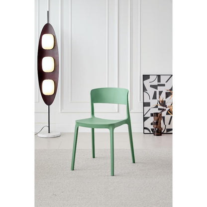 TuHome Monaco Modern Dining Chair, Sophisticated High-Back U - Olive